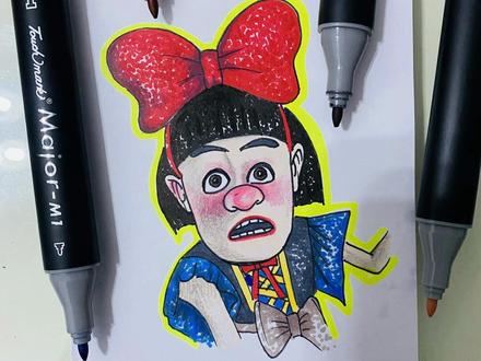 光头强公主来啦 #光头强 #画画