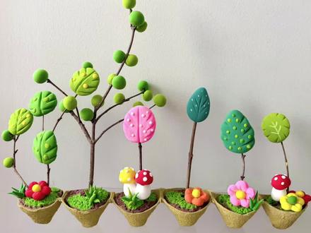春天植树节手工 春天到了,家里的鸡蛋拖不要丢,来亲手做一个简单又好看的春天粘土手工,一学就会快来试试吧!#春天手工 #手工diy #粘土手工 #植树节手工 #创意手工