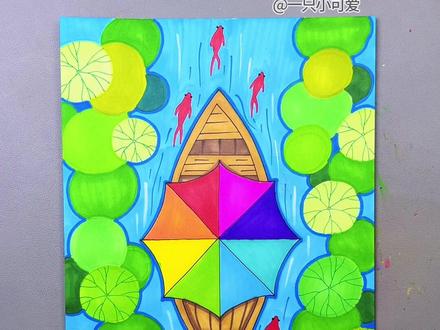 清明时节创意画,二十四节气清明主题画。#清明主题画#跟着抖音学画画
