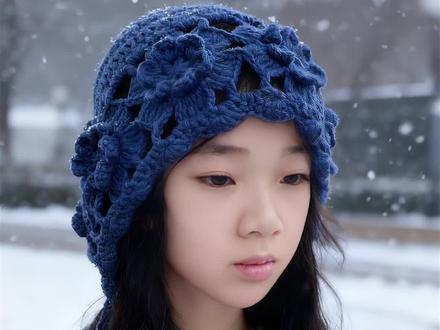 拼花护耳帽视频教程二#钩针教程 #编织教程 #手工帽子