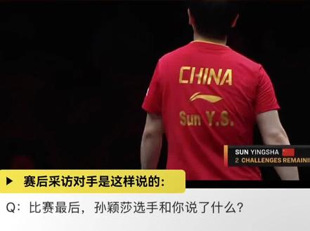 孙颖莎你为什么这么好🦈