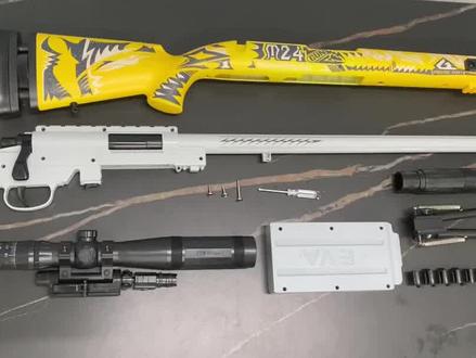 手动抛壳M24软弹玩具枪安装&射击教学视频#好物推荐🔥 #玩具枪