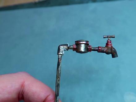 【微缩】童年的味道迷你老式水龙头制作