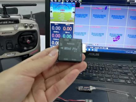 乐迪直升机,固定翼,穿越机,车,船等通用飞控MiniPix用遥控器如何校准? #科技 #无人机