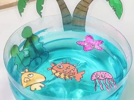 #手工diy 一起来做自制桌面小鱼缸吧