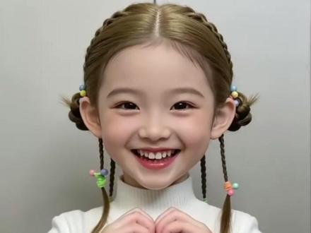 简单好看发型,春游踏青的发型#儿童发型#编发教程