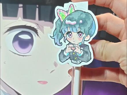 按键笔香奈乎眨眼教程来啦,这次有绘画过程,更详细了,表扬上期交作业的同学们。 #手工制作教程 #香奈乎 #鬼灭之刃手工 #鬼灭之刃香奈乎 #二次元手工