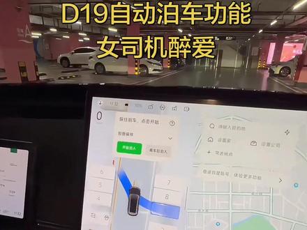 零跑D19自动泊车功能,女司机醉爱#零跑D19 #自动泊车辅助系统