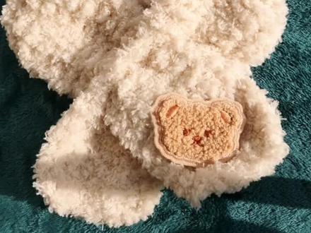 珊瑚绒宝宝围巾钩织教程,还不准备下手吗?😌😌😌😌#手工diy #钩针编织 #保暖又好看 #手工