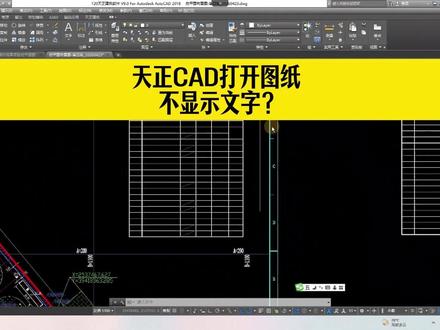 用天正CAD打开图纸,不显示文字? #cad