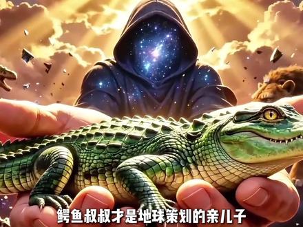 你鳄鱼叔叔依旧美美隐身 #鳄鱼 #地球online #进化 #万万没想到