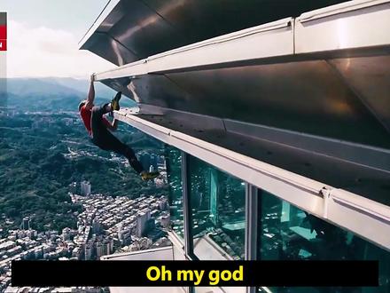 亚历克斯徒手攀爬508米的101大楼,一举打破新的世界记录,真的很震撼#影视解说 #我的观影报告 #101大楼