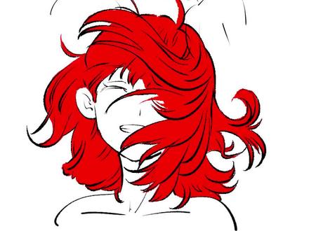 #漫画 #动漫教程 #漫画教程 #头发 重点!你的手离家出走了没?