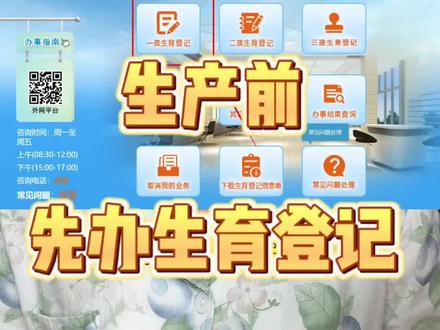 生育登记详细流程#灵活就业 #生育登记 #生育登记网上办理流程