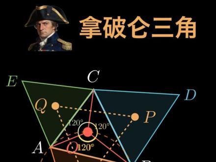 【极简几何宇宙】04 拿破仑三角证明 #数学思维 #拿破仑 #几何 #中考 #
