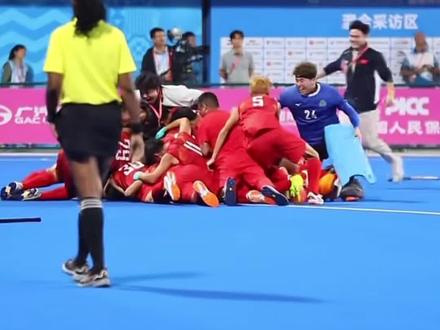 时隔32年,#内蒙古#男子曲棍球队#再夺 全运会#冠军!