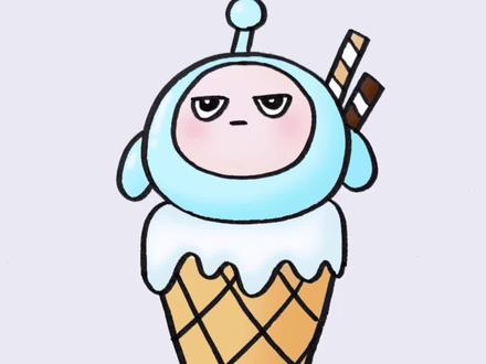 蛋仔冰淇淋怎么画#一学就会系列 #儿童简笔画 #蛋仔派对 #冰淇淋简笔画 #简笔画 @抖音小助手