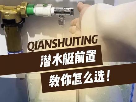 潜水艇前置!教你怎么选! #前置过滤器 #全屋净水 #潜水艇天池壶前置过滤器