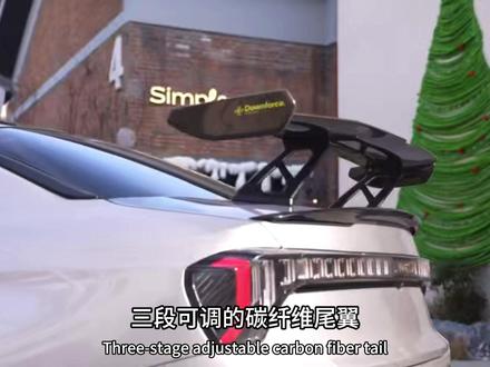 喜欢改装的兄弟们有福了原厂自带的超大,三段式可调尾翼第三代领克03正式上市了超多权益#领克03#领克