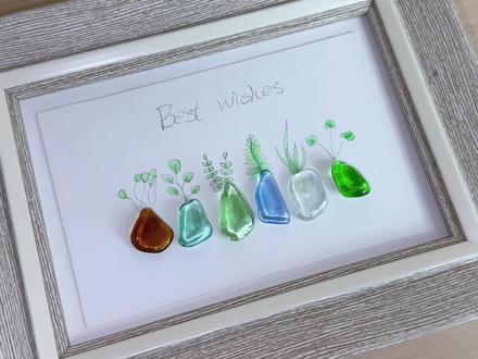 海玻璃手工 海玻璃它也可能是花瓶#手工diy