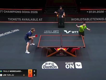 万众瞩目的一场比赛,莫雷加德让2追4林昀儒晋级!#乒乓球 #运动员 #莫雷加德 #林昀儒