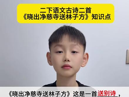#二年级语文下册 古诗二首《晓出净慈寺送林子方》重点知识总结#知识分享 #每天学习一点点 #课堂笔记