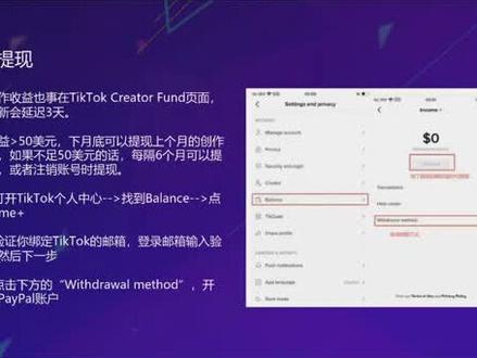 #干货分享#跨境电商#电商#电商干货#亚马逊TikTok变现渠道(三)创作者基金如何提现?