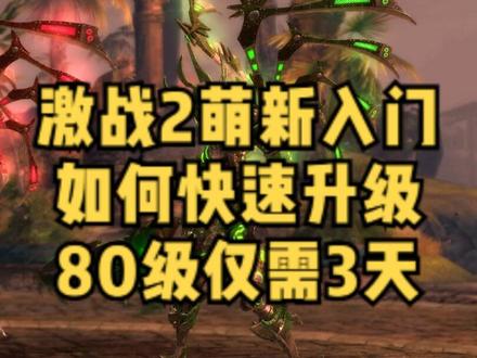 激战2萌新入门,如何快速满级?与魔兽一样,80级才是开始!#游戏 #魔兽世界 #游戏主播 #游戏解说