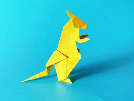 教你折纸袋鼠,亲子手工,动手又动脑