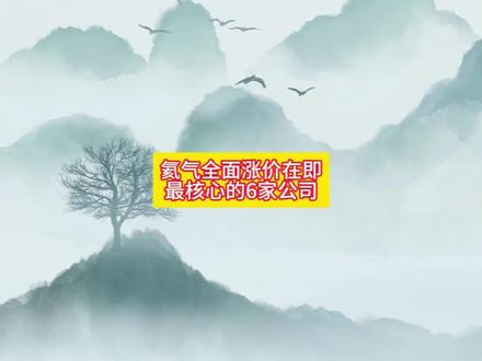 氦气全面涨价在即,最核心的6家公司 #氦气#财经@抖音小助手