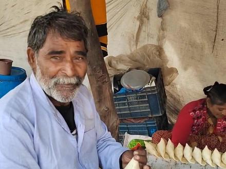 印度大饺子制作过程!