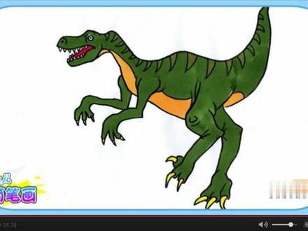 少儿简笔画:教你画恐龙——迅猛龙