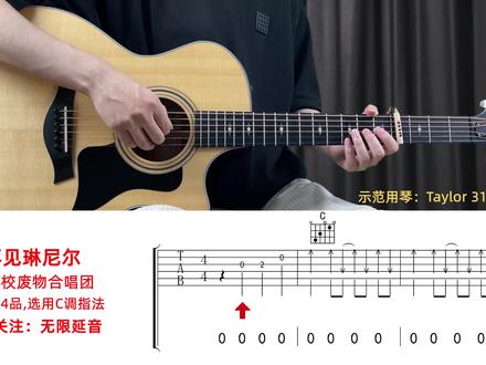 就当那过去都是假的,对自己说了一句算了。#再见琳尼尔 #新学校废物合唱团 #乐队的夏天 #吉他谱 #吉他弹唱