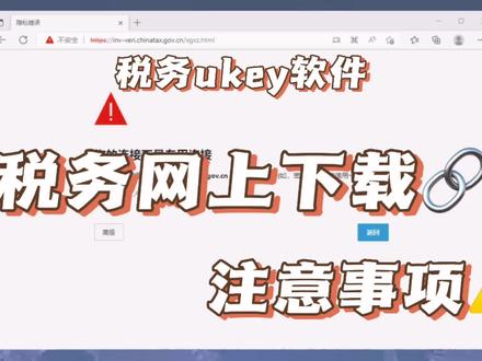 税务ukey软件在税务网上下载的注意事项!附带网址