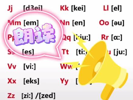 译林版 26个字母发音及音标 点赞收藏!一起跟读哦!#英语学习 #每天学习一点点