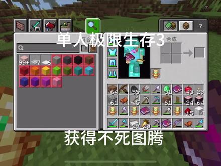 获取不死图腾#我是世界 #mc