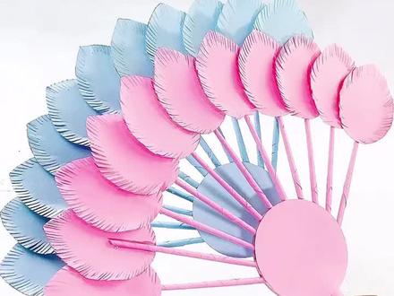 自制诸葛羽扇❤️各位粉色女诸葛,请笑纳这把清凉的羽毛扇子。