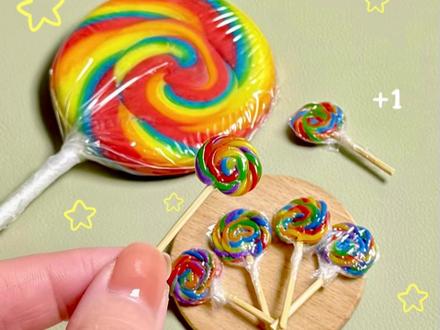 🍭解锁不会融化的棒棒糖#diy手工制作 #创作者中心 #创作灵感 #粘土教程 #创意手工