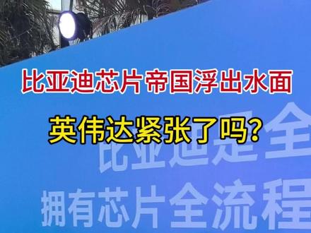 比亚迪芯片帝国浮出水面,英伟达紧张了吗? #比亚迪 #英伟达 #芯片