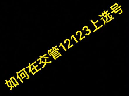 如何在网上选到豹子号!教程来了!#车牌选号