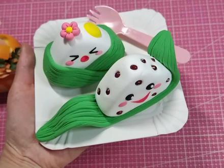 简单的端午节粘土粽子教程#创作灵感 #幼儿园手工 #端午节手工 #粘土