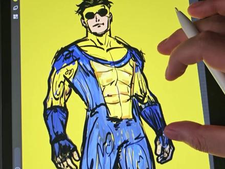 给粉丝画头像(46/1000) 又是这个黄色马克还有白色死神,有请下两位粉丝~#给粉丝画头像 #画画#艺泽美术 #无敌少侠 #终末的女武神