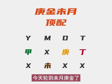 一定会富贵的十天干格局:未月庚金,劈甲引丁,富贵齐备