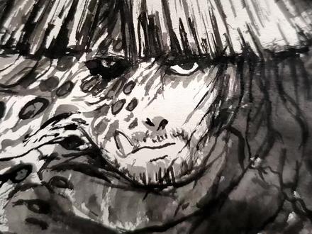 天暗星,青面兽杨志#画画 #原创 #艺术 #水浒传 #艺术在抖音