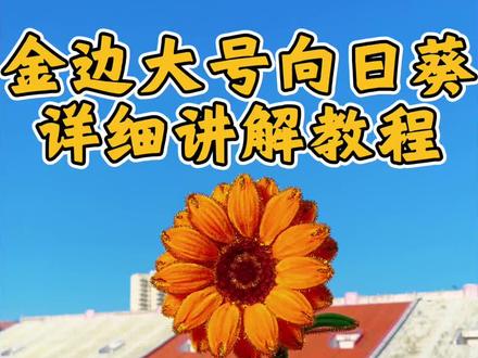 大号向日葵(金边)详细讲解教程 #我的手工作品分享给大家 #扭扭棒的100种玩法 #手工制作 #送学子一举夺魁向日葵花束 #向日葵手工花束