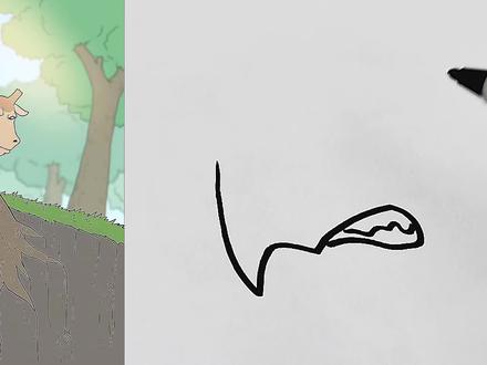 这犀牛发怒了 #简笔画 #简笔画教程