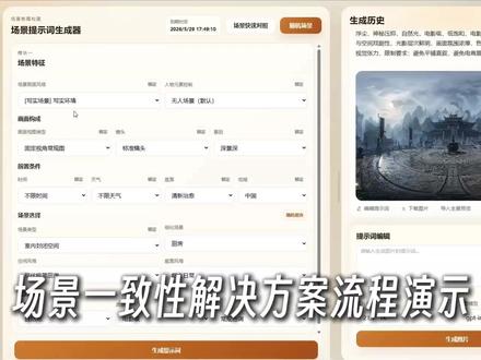 场景一致性解决方案v2 ai漫剧如何解决场景一致性问题? 如何生成多视角场景图? 1分钟教会你流程
#场景一致性 #ai漫剧 #漫剧 #工具