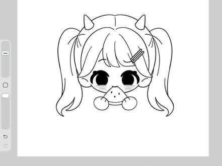 一分钟懒人Q版大头笔刷篇#自学画画 #笔刷 #procreate #画世界pro #模板绘画