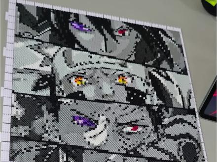 我没事,真的
图纸俺自己整的,图源来自网络,俺没找到原作者
#拼豆 #火影忍者 #拼豆翻车 #拼豆图纸