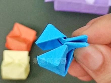 折纸小夹子,#有趣的儿童手工作品 #手工diy #一学就会系列 #一起玩手工吧 #超级简单